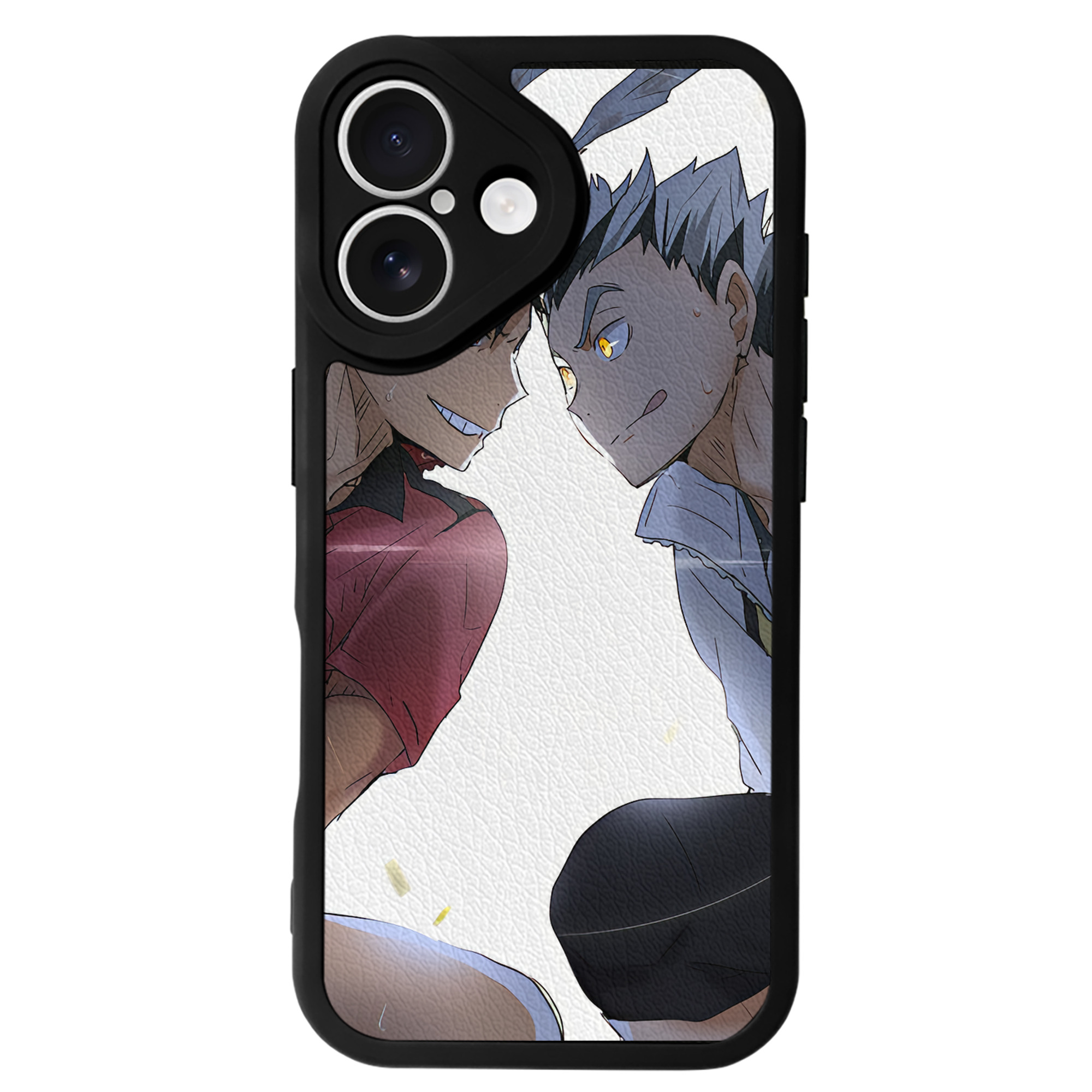 （画像用） ハイキュー!! Haikyu!! 【iPhone 16シリーズ対応】シリコンスマホケース（レザー調） 材質：シリコン